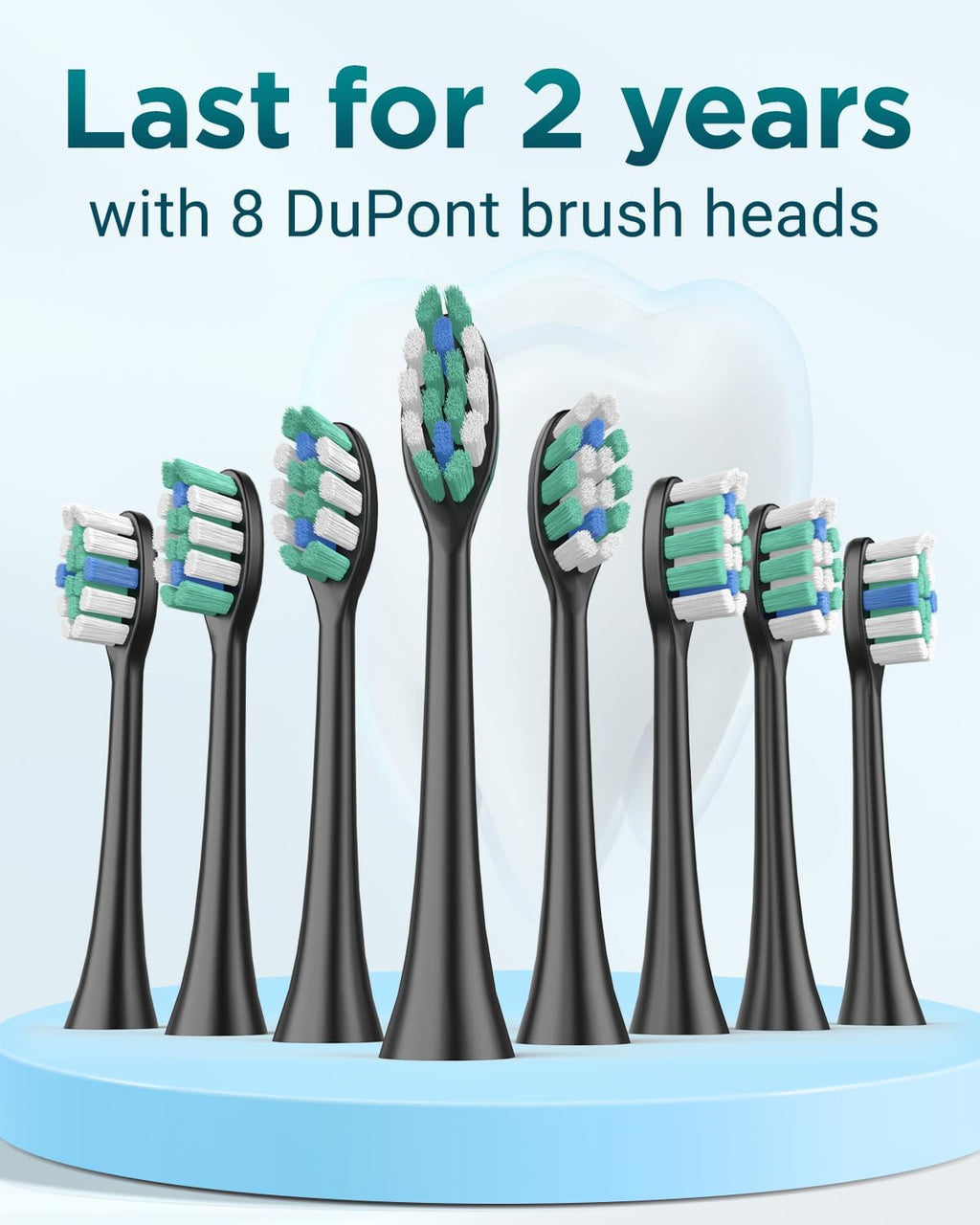 Phylian Electric Toothbrush for Adults,Travel Sonic Toothbrush with 8 Replacement Heads, Rechargeable Toothbrush Portable One Charge for 120days 5 Modes 2mins Timer, IPX7 Travel Toothbrush with Case Pink