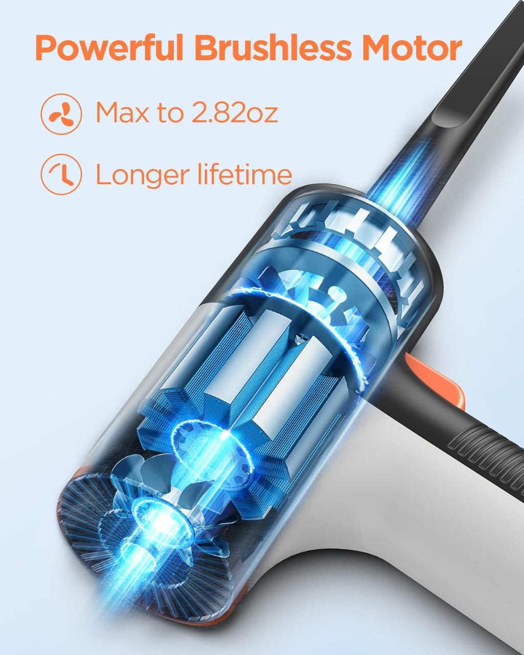 Phylian Compressed Air Duster, Rechargeable Electric Air Blower, USB-C, Brushless Motor, 3 Speeds, 5 Nozzles, Computer, Electronics Cleaning