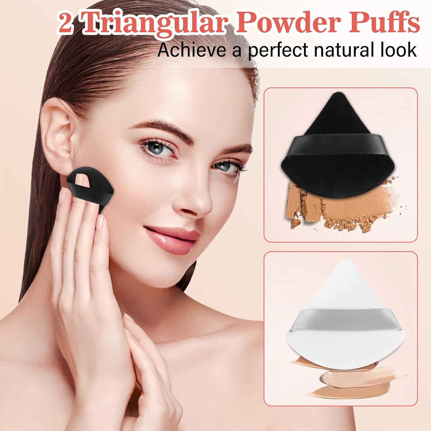 Phylian Makeup Brush Set, 20PCs Foundation Powder Concealers Eye shadows Blush Makeup Brushes, Foundation Brush Eyeshadow Brush Make up Brushes Set with Travel Case & 2 Powder Puff, Pink