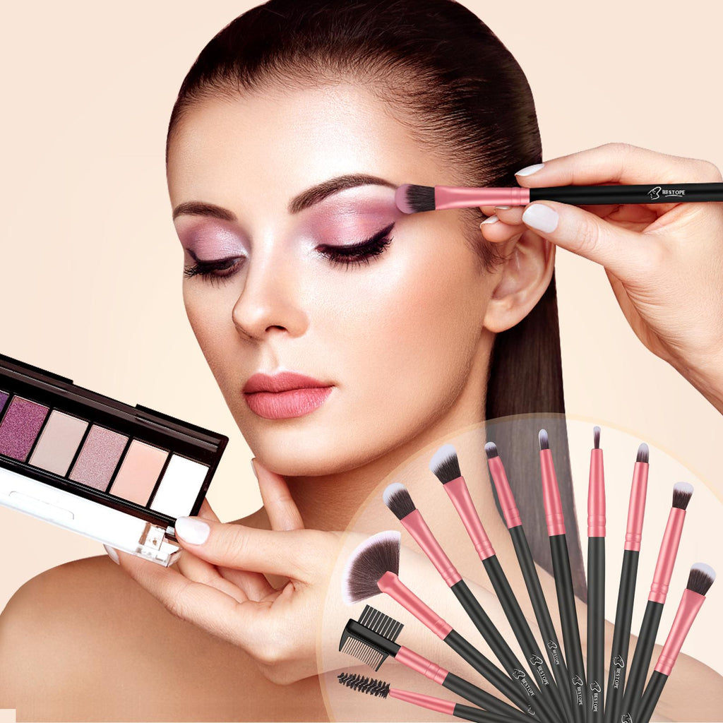 Phylian Makeup Brushes Set, 16 Pcs Makeup Brush Set, Blending Brush for Foundation, Premium Synthetic Foundation Powder Concealers Eye shadows Blush Makeup Brushes