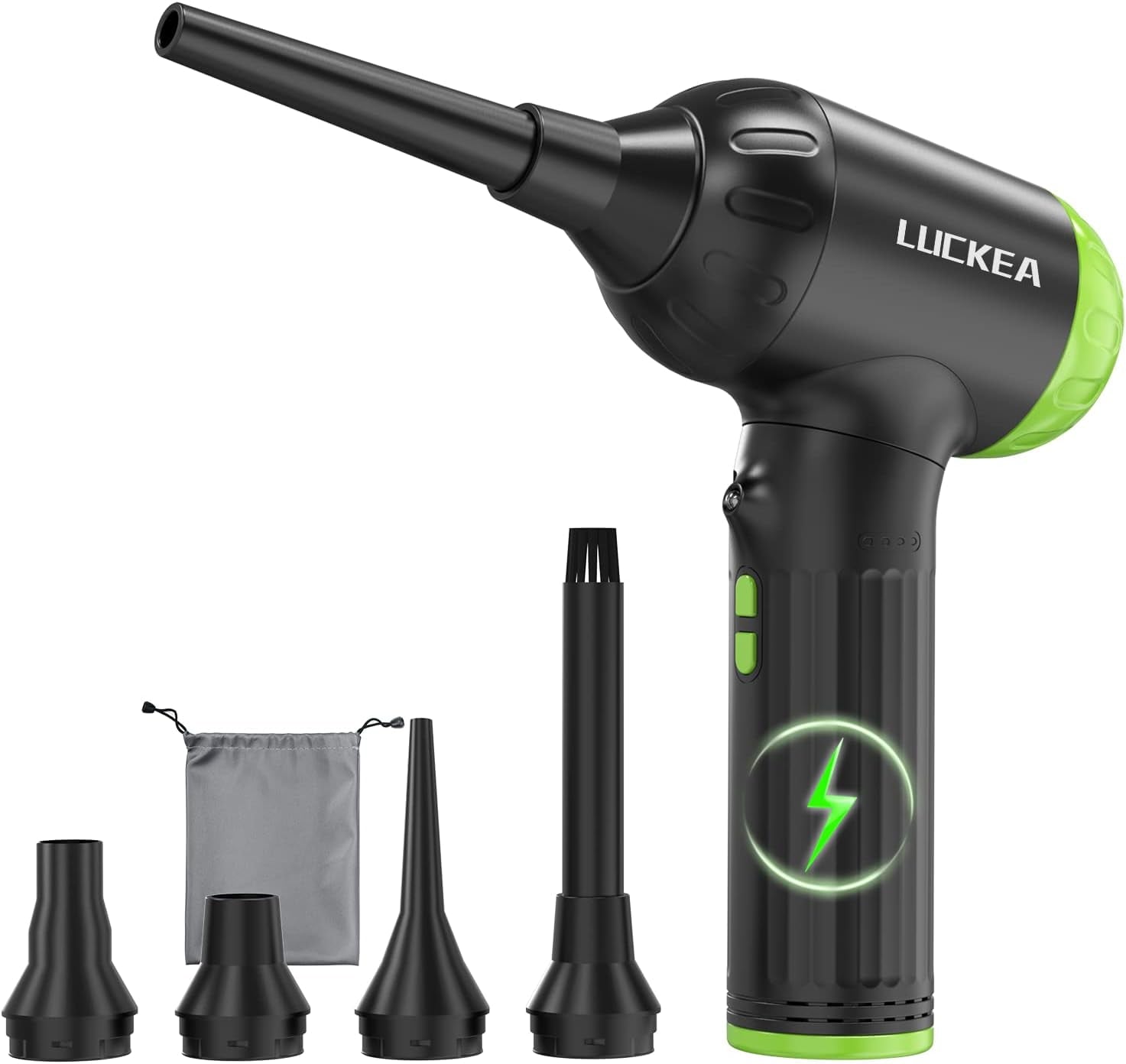 Phylian Compressed Air Duster,Electric Air Duster for Computers,90000 RPM 3 Speeds Powerful Cordless Compressed Air,7500mAh Rechargeable Battery Air Duster